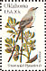 Scissor-tailed Flycatcher Tyrannus forficatus  1982 State birds and flowers 50v sheet, p 10Â½x11