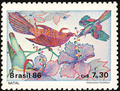 Stamp: Peacock Mirianae (Cichla mirianae) (Brazil(Brazilian Rivers